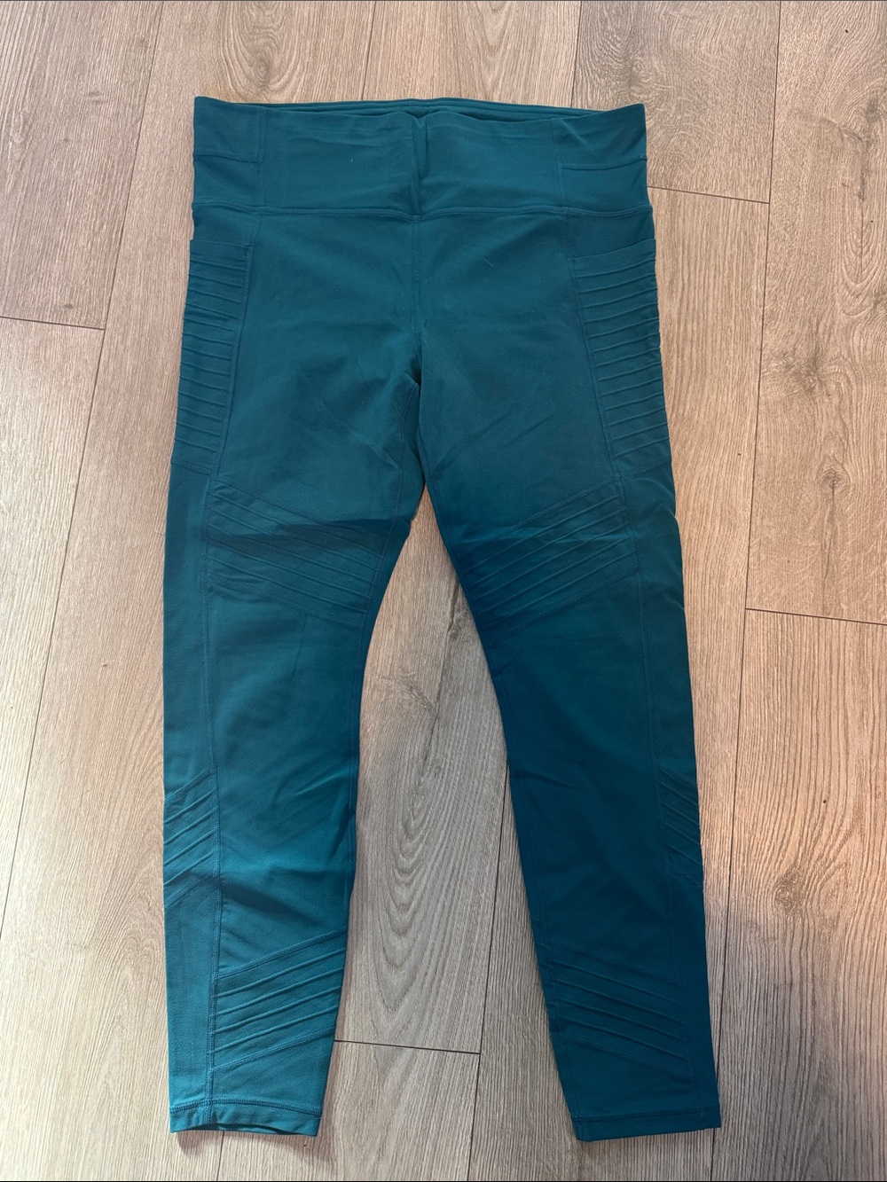 Athleta Teal Moto leggings Large